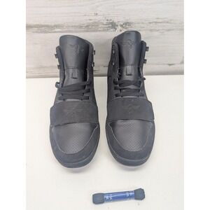 Creative Recreation Shoes Mens Size 12 Black Leather High Top Sneakers CRM04H001